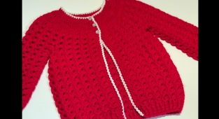 Chaquetita o abrigo tejido a crochet para niñas 2-8 años TEJIENDO CON SARITA PASO A PASO